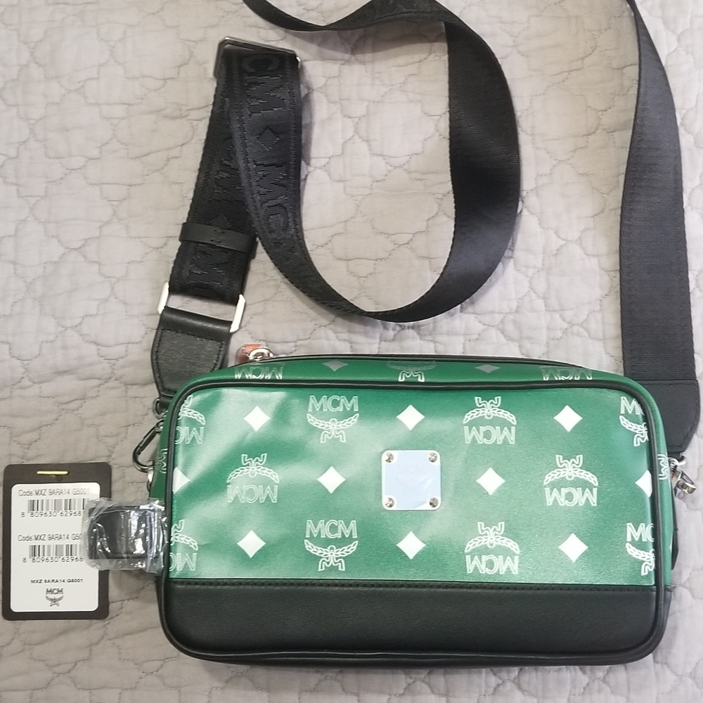 Mcm Wash Bag Eden Green